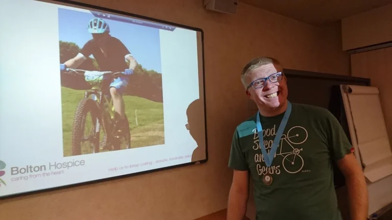 Neal at Bolton Hospice Fundraiser Awards