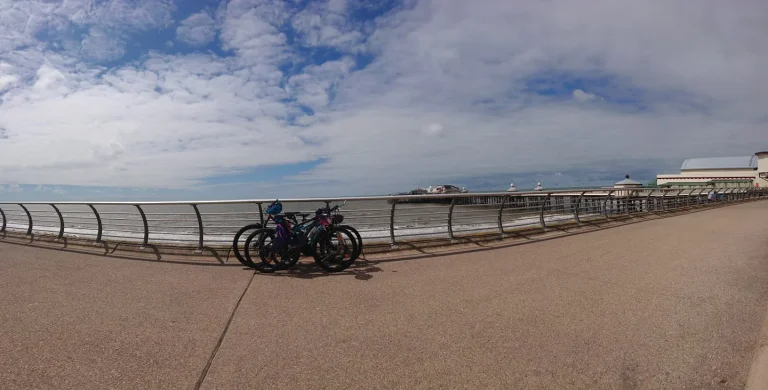 Family ride on Blackpool Prom
